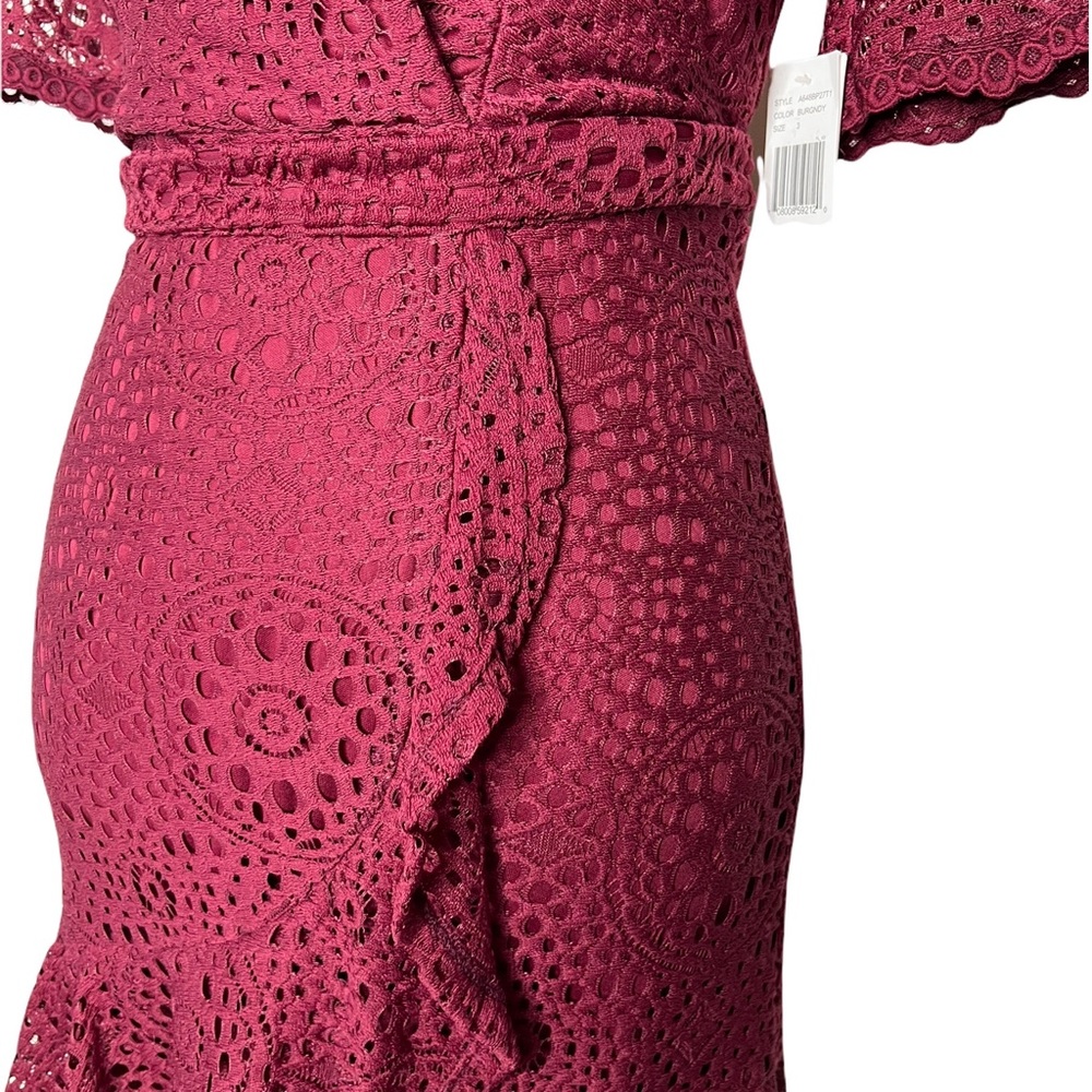 City Vibe tie front wrap dress size 3 - Picture 4 of 11